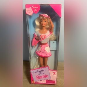 Vintage 1996 Valentine Fun Barbie Doll Special Edition